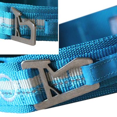Show full view: Kurgo RSG Polyester Reflective Dog Collar, Coastal Blue/Charcoal Gray, Large: 18 to 29-in neck, 1-in wide slide 3 of 9