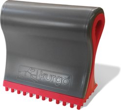 Kurgo Shed Sweeper Dog Hair Remover, Charcoal/Red