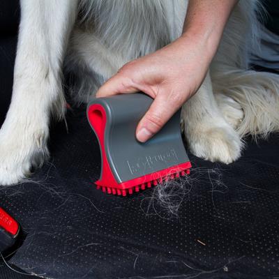 Show full view: Kurgo Shed Sweeper Dog Hair Remover, Charcoal/Red slide 2 of 4