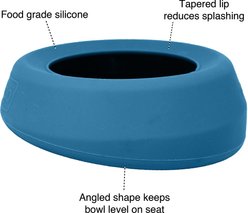 Kurgo Splash Free Wander Dog Water Bowl, Blue, 24-oz slide 2 of 7