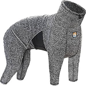 Kurgo Stowe Base Layer Dog Sweater, Heather Black, Medium