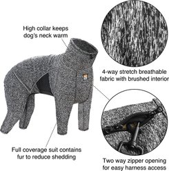 Kurgo Stowe Base Layer Dog Sweater, Heather Black, Medium slide 2 of 4