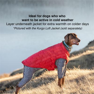 Kurgo Stowe Base Layer Dog Sweater, Heather Black