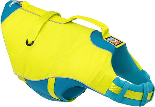 Show full view: Kurgo Surf-n-Turf Dog Life Jacket, Yellow/Blue, X-Large slide 7 of 11