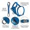 Show in main carousel: Kurgo Tru-Fit Quick Release & Seatbelt Tether Smart Dog Harness, Blue, X-Small slide 2 of 8