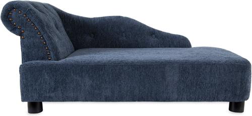Show full view: La-Z-Boy Chaise Furniture Sofa Dog Bed, Blue, 40-in slide 4 of 6