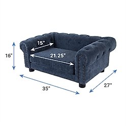La-Z-Boy Furniture Sofa Dog Bed, Blue slide 2 of 8