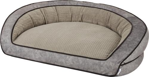 Show full view: La-Z-Boy Harper Bolster Dog Bed with Removable Cover, Smoke slide 4 of 8