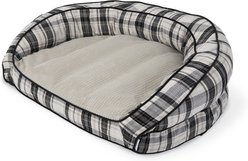 La-Z-Boy Harper Furniture Sofa Dog Bed with Removable Cover, Oxford Plaid, Large