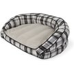 Show in main carousel: La-Z-Boy Harper Furniture Sofa Dog Bed with Removable Cover, Oxford Plaid, Large slide 1 of 7