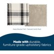 Show in main carousel: La-Z-Boy Harper Furniture Sofa Dog Bed with Removable Cover, Oxford Plaid, Large slide 4 of 7
