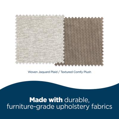 Show full view: La-Z-Boy Petmate Rosie Lounger Dog Bed, Large, Cream slide 5 of 7