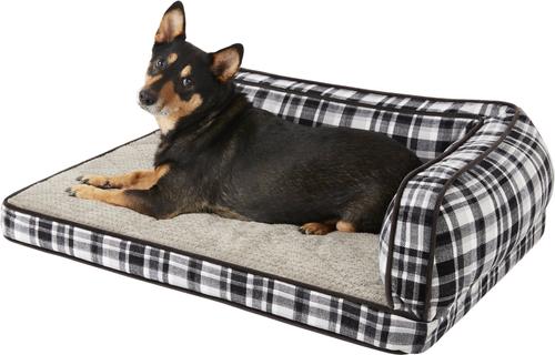 Show full view: La-Z-Boy Sadie Orthopedic Bolster Dog Bed with Removable Cover, Spencer Plaid slide 4 of 7