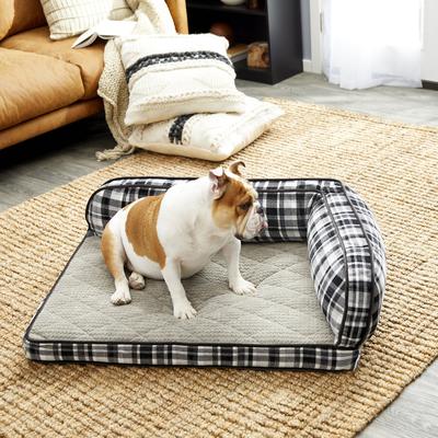 Show full view: La-Z-Boy Sadie Orthopedic Bolster Dog Bed with Removable Cover, Spencer Plaid slide 6 of 7