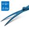 Show in main carousel: Laazar Curved Dog Grooming Shears with Finger Rest & Case, 7.5-in, Blue slide 5 of 9
