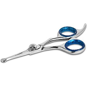 Laazar Pro Shear Straight & Safety Round Tips Dog Grooming Scissors, 4.5-in
