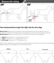 Labra Left Leg Dog Knee Brace, X-Large slide 2 of 5