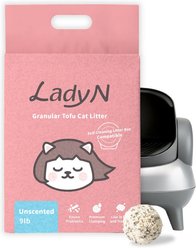 Lady N Smart Granular Unscented Clumping Tofu Cat Litter, 9-lb bag