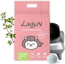 Lady N Smart Granular Yosemite Scented Clumping Tofu Cat Litter, 9-lb bag