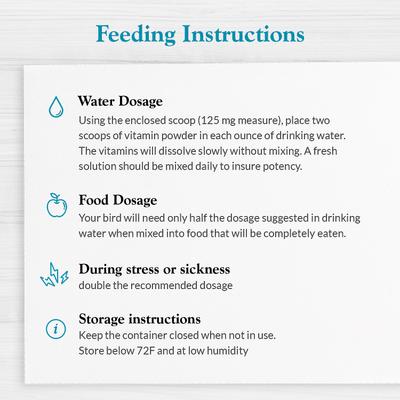 Show full view: Lafeber Avi-Era Powdered Bird Vitamins, 12-oz bottle slide 3 of 8