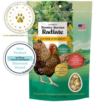 Show full view: Lafeber Booster Berries Radiate Pellet Chicken Supplement, 10-oz bag slide 1 of 9