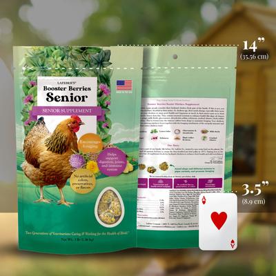 Show full view: Lafeber Booster Berries Senior Pellet Chicken Supplement, 3-lb bag slide 6 of 9