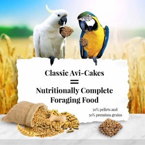 Lafeber Classic Avi-Cakes Macaw & Cockatoo Food, 1-lb bag