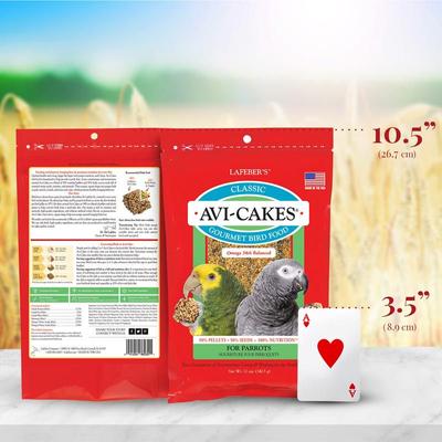 Show full view: Lafeber Classic Avi-Cakes Parrot Food, 12-oz bag slide 3 of 9