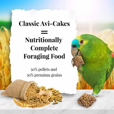 Show full view: Lafeber Classic Avi-Cakes Parrot Food, 12-oz bag slide 4 of 9