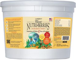 Lafeber Classic Nutri-Berries Parakeet Food, 4-lb tub