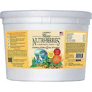 Lafeber Classic Nutri-Berries Parakeet Food, 4-lb tub