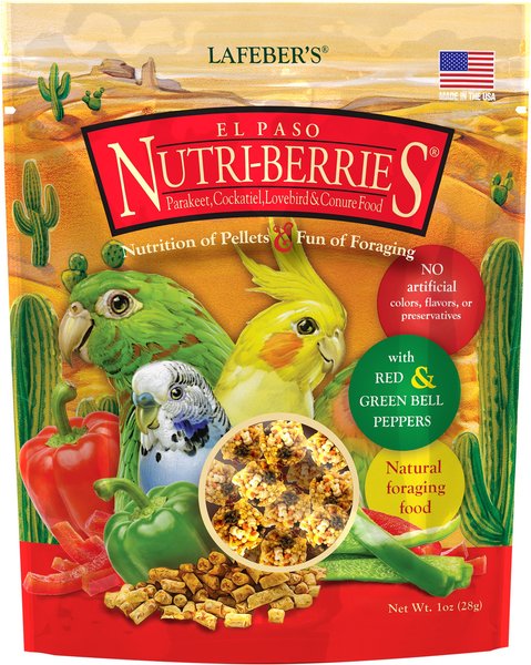 Lafeber El Paso Nutri-Berries Parakeet & Cockatiel Food, 1-oz