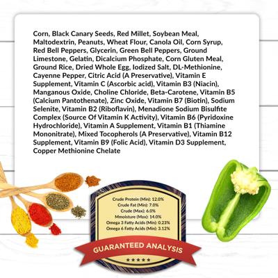 Show full view: Lafeber El Paso Nutri-Berries Pellets & Seed-Blend Cockatiel & Parakeet Bird Food, 10-oz bag slide 7 of 9