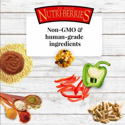 Show full view: Lafeber El Paso Nutri-Berries Pellets & Seed-Blend Cockatiel & Parakeet Bird Food, 10-oz bag slide 6 of 9