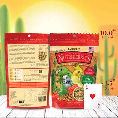 Show full view: Lafeber El Paso Nutri-Berries Pellets & Seed-Blend Cockatiel & Parakeet Bird Food, 10-oz bag slide 3 of 9