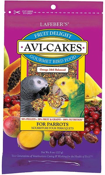 Lafeber Fruit Delight Avi-Cakes Parrot & Macaw Bird Food