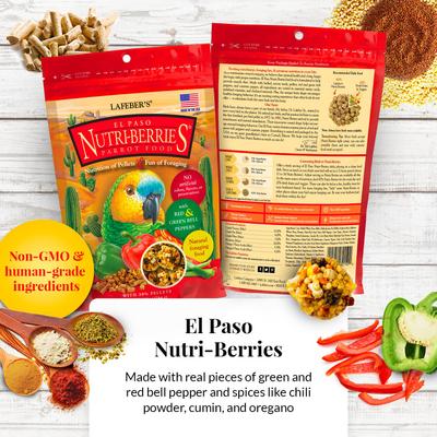 Show full view: Lafeber Gourmet Nutri-Berries 4-Pack with Free Classic Avi-Cakes Bird Food, 2.5-lb box slide 8 of 9