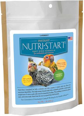 Show full view: Lafeber Nutri-Start Powder Baby Cockatiel & Conure Food, 1-lb bag slide 2 of 4