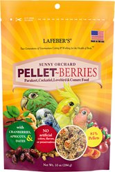 Lafeber Pellet-Berries Sunny Orchard Cockatiel & Parakeet Bird Food, 10-oz bag