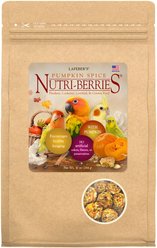Lafeber Pumpkin Spice Nutri-Berries Pellets Budgie Parakeet & Cockatiel Bird Food, 10-oz bag