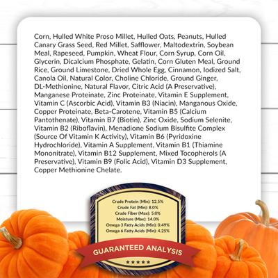 Show full view: Lafeber Pumpkin Spice Nutri-Berries Pellets Parrot & Macaw Bird Food, 10-oz bag slide 7 of 8
