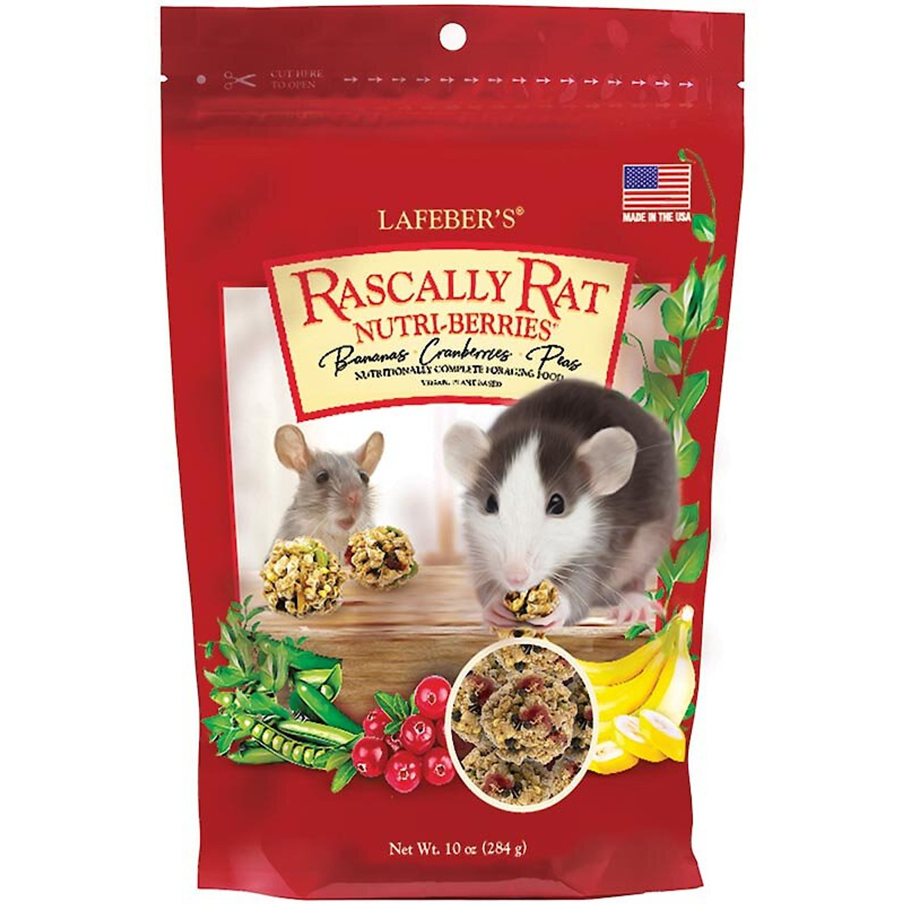 Lafeber Rascally Rat Nutri-Berries Rat Food, 10-oz bag