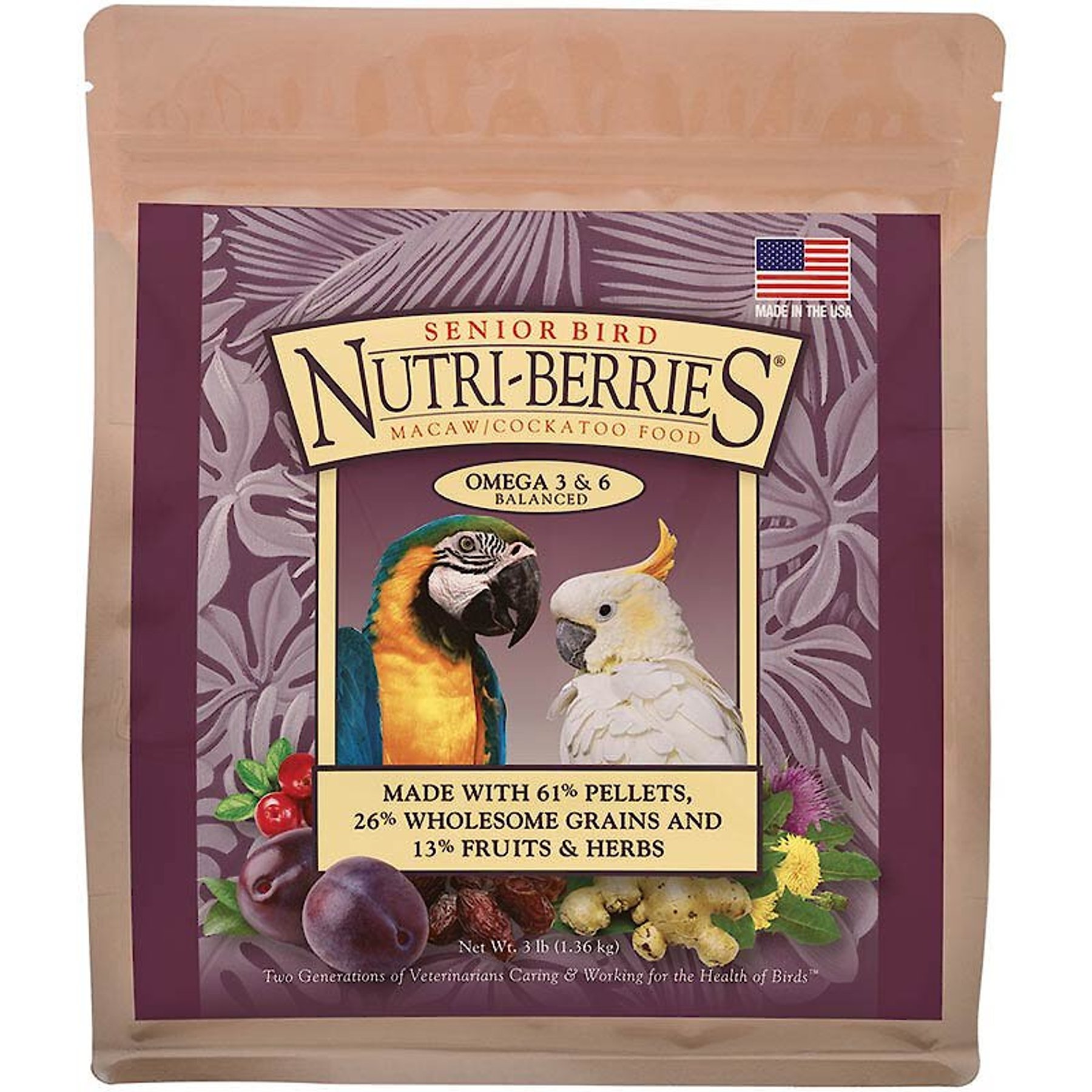 Nutriberries Petco Lafeber Nutri-Berries Classic Parrot Bird Food
