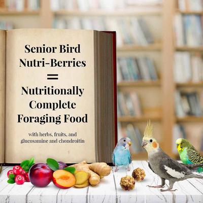Show full view: Lafeber Senior Bird Nutri-Berries Parakeet & Cockatiel Bird Food, 10-oz bag slide 4 of 8