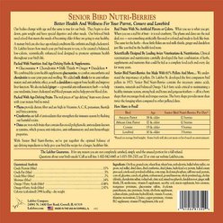 Lafeber Senior Bird Nutri-Berries Parrot Bird Food, 3-lb bag slide 2 of 7