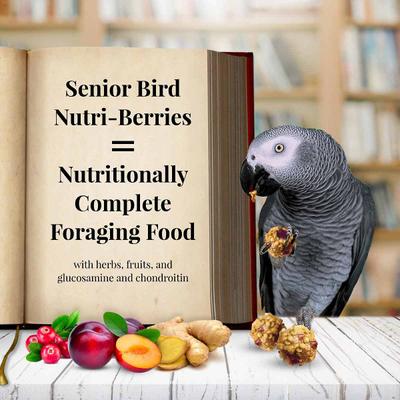 Show full view: Lafeber Senior Bird Nutri-Berries Parrot Bird Food, 3-lb bag slide 4 of 7