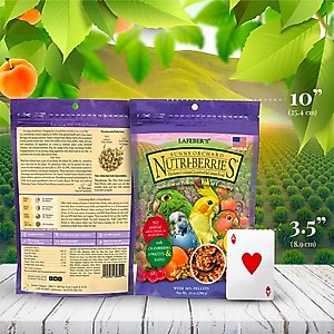 Lafeber Sunny Orchard Nutri-Berries Cockatiel & Parakeet Bird Food, 10-oz bag