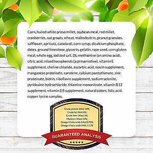 Lafeber Sunny Orchard Nutri-Berries Cockatiel & Parakeet Bird Food, 10-oz bag