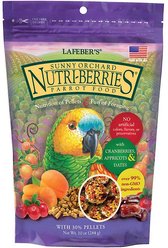 Lafeber Sunny Orchard Nutri-Berries Parrot Food, 10-oz bag