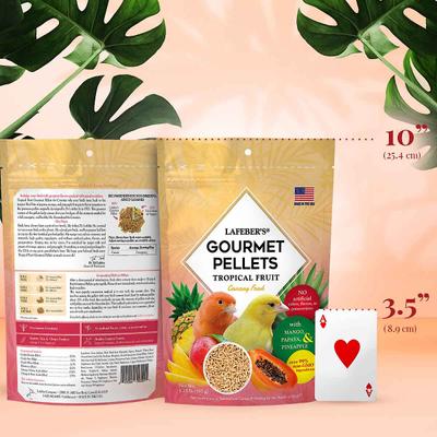 Show full view: Lafeber Tropical Fruit Gourmet Pellets Canary Bird Food, 1.25-lb bag slide 3 of 9
